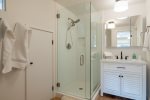 BR 1- En suite bath with glass shower